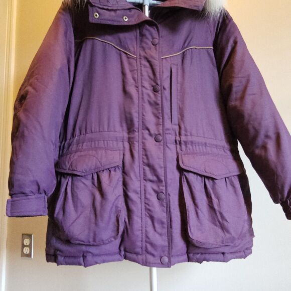 Vintage 90s Cabelas Premier Northern Goose Down Parka Jacket Coat Mens XL Fur - Picture 6 of 9